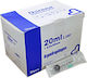 Disposable Plastic Syringes Luer Detachable Needle 50 Pieces 20ml 0.80x40 21G X 1 1/2