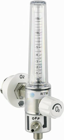 Wall-Mounted Single Oxygen Flowmeter Three-Position Selector – Rtm3 Duo