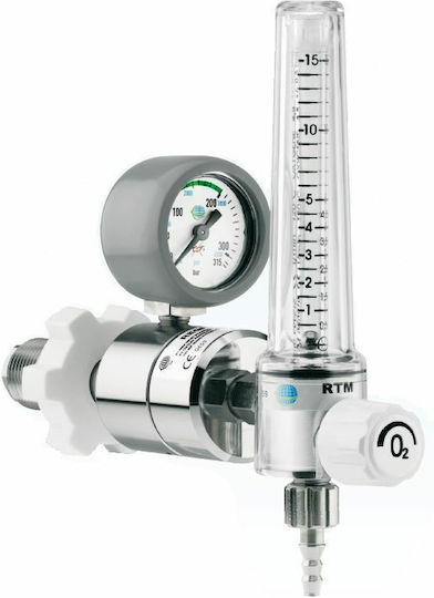 Oxygen Cylinder Pressure Regulator Regflow 0-15lt/min