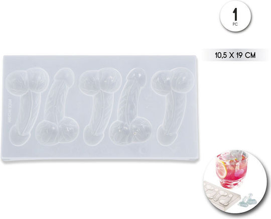 Diablo Picante Penis Shaped Ice Mold 5 Cavities