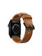 Nomad Modern Λουράκι Δερμάτινο Brown Black (Apple Watch 44/45/46mm/Ultra 49mm)