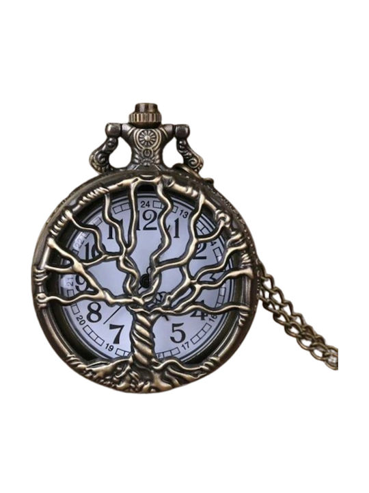 Ceas De Buzunar Tree Life Nuanta Aurie Tree Life Pocket Watch In Gold Tone Molfs