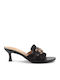 Mules with Low Heel in Black Color