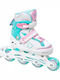 Raven Inline Αυξομειούμενα Rollers Τιρκουάζ Παιδικά