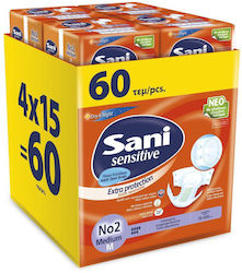 Sani Sensitive Πάνες Ακράτειας Medium 60τμχ