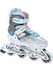 Raven Inline Αυξομειούμενα Rollers Λευκά Παιδικά