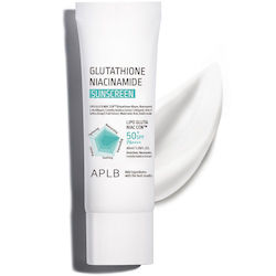 APLB Glutathione Niacinamide Sunscreen Cream Face SPF50+ 40ml APLB Glutathione Niacinamide Sunscreen Cream Face SPF50+ 40ml