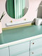 Inter Ceramic An der Wand montiert Badezimmerregal Glas Gold