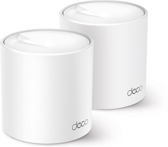 TP-LINK Deco X60 v4.20 WiFi Mesh Network Access Point Wi‑Fi 6 Dual Band (2.4 & 5GHz) in Double Kit