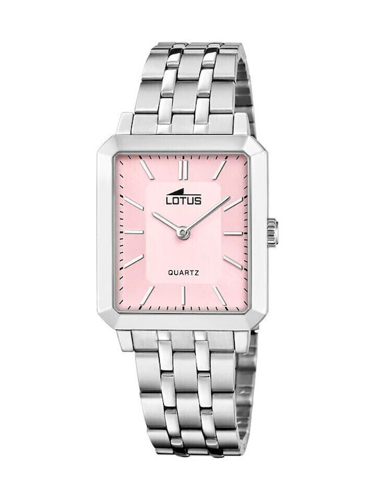 Lotus Watches Γυναικείο Ρολόι Μπαταρίας με Ασημ...