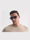 Faos Men's Sunglasses with Green Plastic Frame and Gray Lens 474341