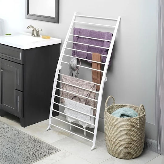 Compact Pliere Suport de uscat rufe pardoseală cu lungimea de uscare 20m Compact Pliere Suport de uscat rufe pardoseală cu lungimea de uscare 20m