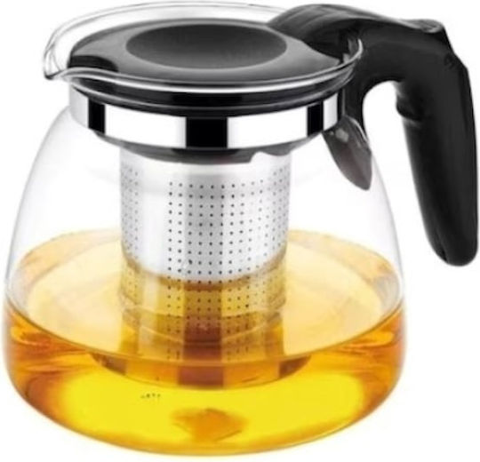 Τσαγιέρα με Φίλτρο Γυάλινη 1100ml