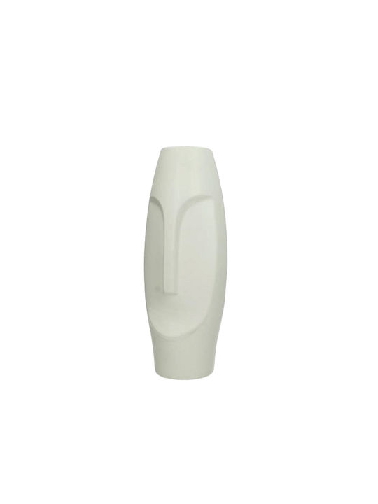 Zaros Vază Decorativă Porțelan Alb 11x10.5x31cm 1buc