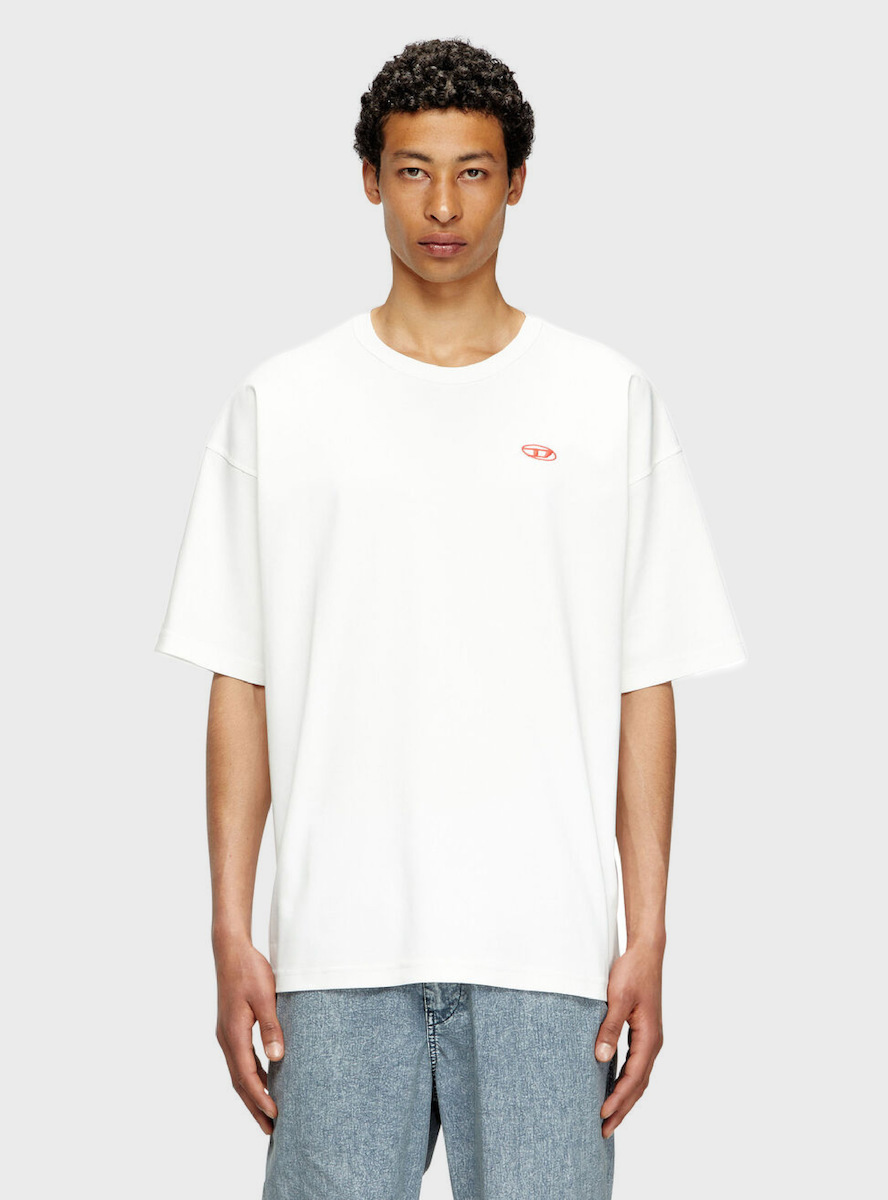 T-shirt Diesel Tapioca Taille M - Coton Noir, Neuf Avec étiquettes, Style Décontracté Et Tendance