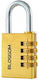 Blossom Bronze Padlock Brass with Key 1pcs