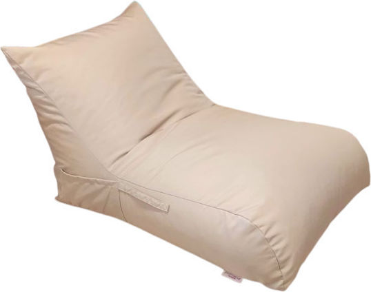 Pouf Polythrona Wasserdicht Beiges 97x67x60