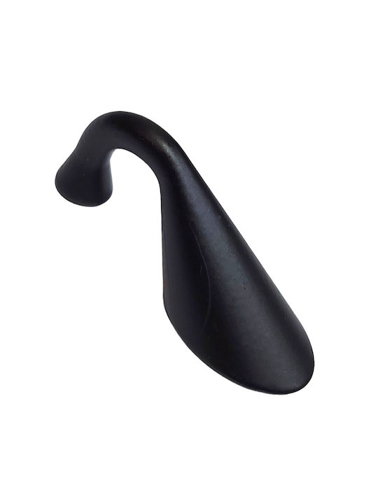 Italienischer Möbelgriff Eureka 11649-032-10c1 Maße 3,2cm Schwarz-matt