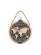 Wall Clock Wood Metal 40x46x6cm