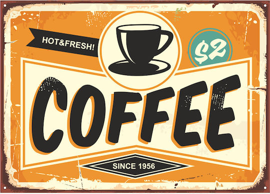 Decorative Sign Coffee 40x28