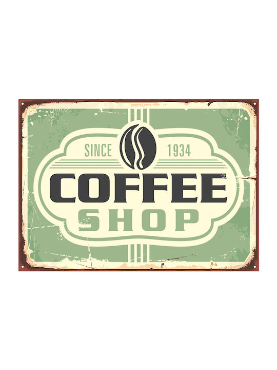 Διακοσμητική Πινακίδα "coffee Shop" 20x14