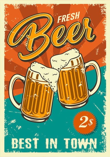Διακοσμητική Πινακίδα "best Beer" 20x14