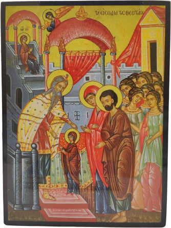 Icon The Presentation of the Virgin Mary Wooden 25x18