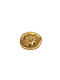 Bronzefarbene Tischdekoration Wand Groß Alexander 8cm