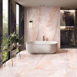 Πλακάκι Tele Di Marmo Onyx Pink Γυαλιστερό 60x120 Cm