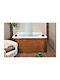 Tersis Hydromassage-Badewanne 185*130 Weiß