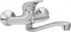 Sink Faucet Mixing Wall Kitchen Sink Waterline Linea