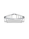Disegno Italiano 740810 Corner Sponge Holder 26.5x21x7hcm