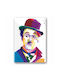 Placă Decorativă Cadru Charles Chaplin 30x45