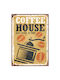 Placă Decorativă "coffee House" 30x21
