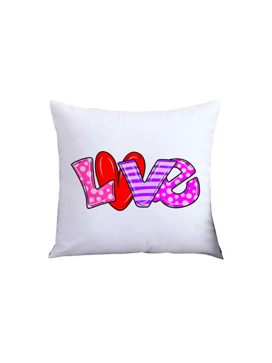 Valentine's Day Throw Pillow Love Candies 45 x 45 cm Filling