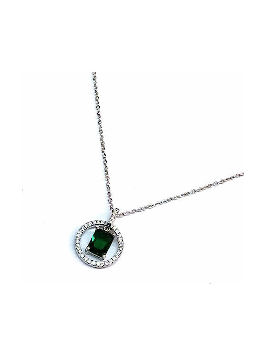 Amalfi Accessories Necklace from Steel with Zircon