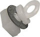 Universal Curtain Track End Stop White