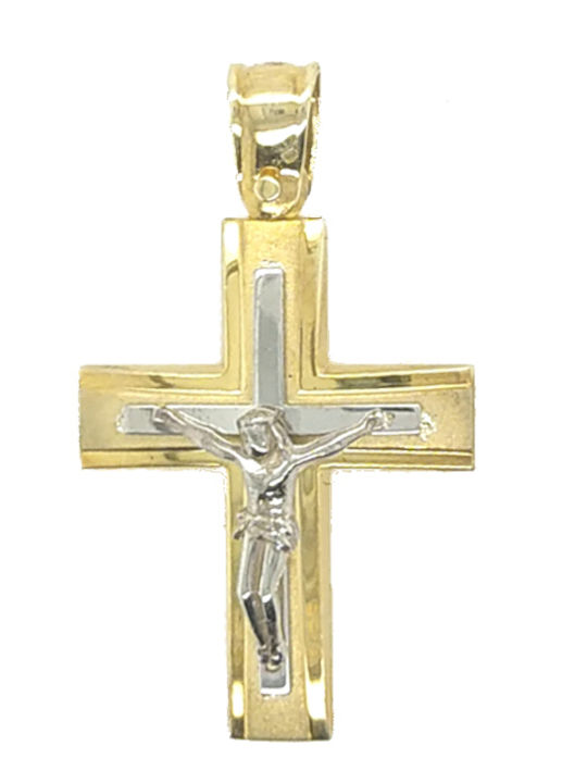 Dio Jewellery Lab Silver Σταυρός Επιχρυσωμένος