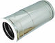 Folding Double Wall Stainless Steel Chimney Pipe 1 Meter Diameter 150-200 Aisi 304 Ba Airduct Hellas