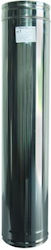 Heavy Type Chimney Pipe Diameter 100 Inox Aisi 304 Ba 25 Centimeters Airduct Hellas