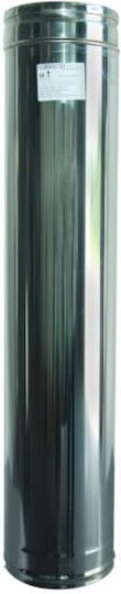 Heavy Type Chimney Pipe Diameter 250 Inox Aisi 304 Ba 50 Centimeters Airduct Hellas