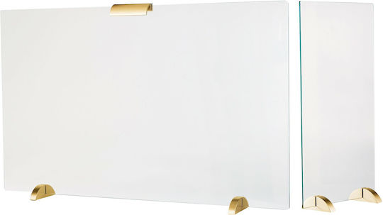 Kaminabdeckung 562/02 Glas-Matt 40 cm 90 cm