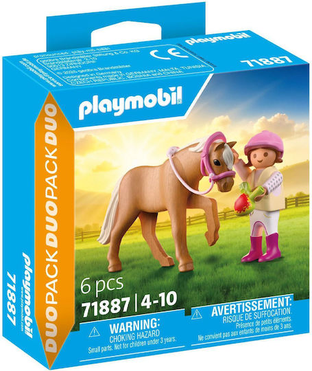 Playmobil Двойна опаковка Момиче с пони за 4-10 години