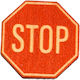 Ξύλινο Μοτίφ Ταμπέλα Stop 6cm