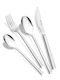 Bra Cutlery Set Stainless Silver 24pcs