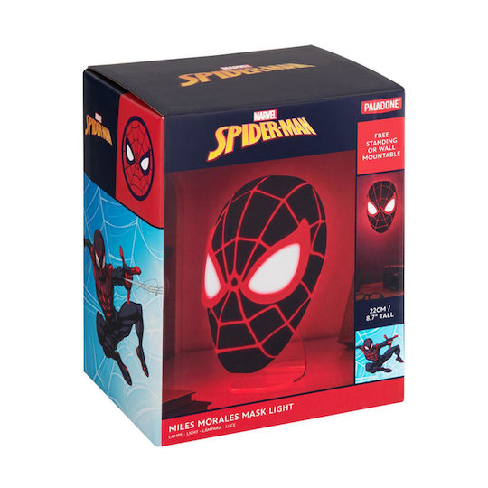 Paladone Παιδικό Διακοσμητικό Φωτιστικό Spider-man Miles Morales Mask Πολύχρωμο 23x23cm