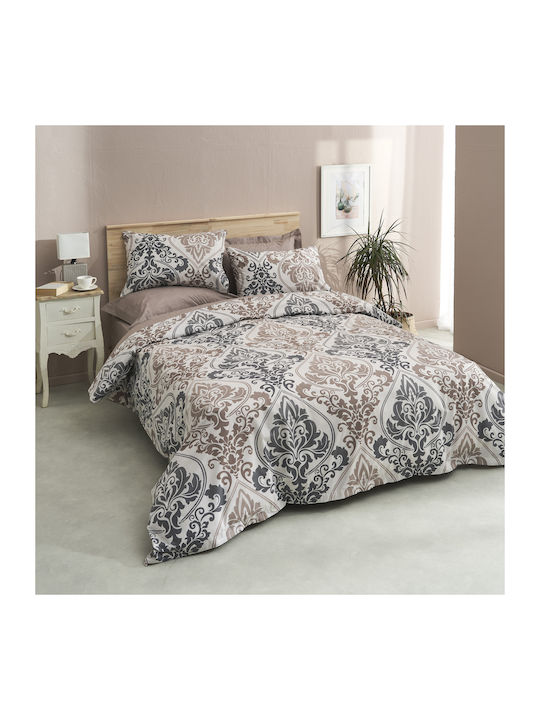 Charalambidis Textiles Υπέρδιπλο Σεντόνι Υπέρδιπλο 230x260εκ. Μπέζ