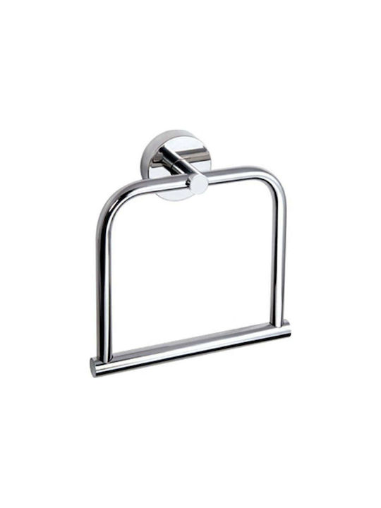 Karag Ράγα Μπάνιου Μονή Επιτοίχια με Βίδες ​18x5.2cm Inox Γκρι