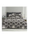 Charalambidis Textiles Duvet Cover Single 160x240 Salonica Grey