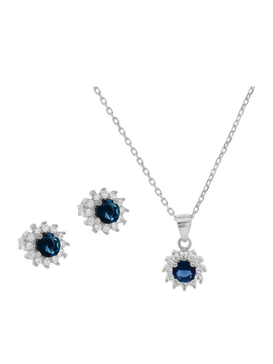 Ioannis Kosmima Set with Necklace & Earrings from Silver